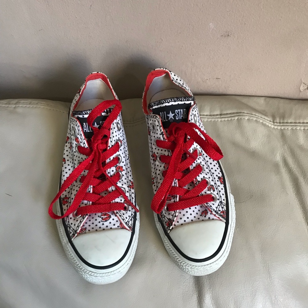 SOLD Converse All Star Ladybug Sneakers Shoes 7 - Picture 5 of 5